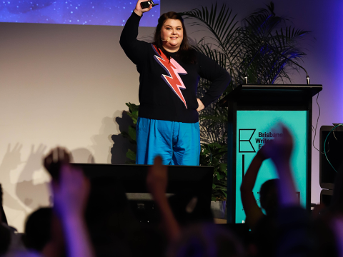 Jessica Townsend inspiring Word Play audiences