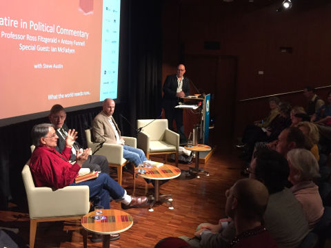 Antony Funnell, Professor Ross Fitzgerald, Ian McFadyen and Steve Austin