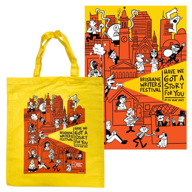BWF23 tote bag + A2 poster (red)